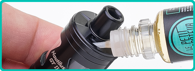 Remplissage par le haut du Kit Zelos X80 Aspire